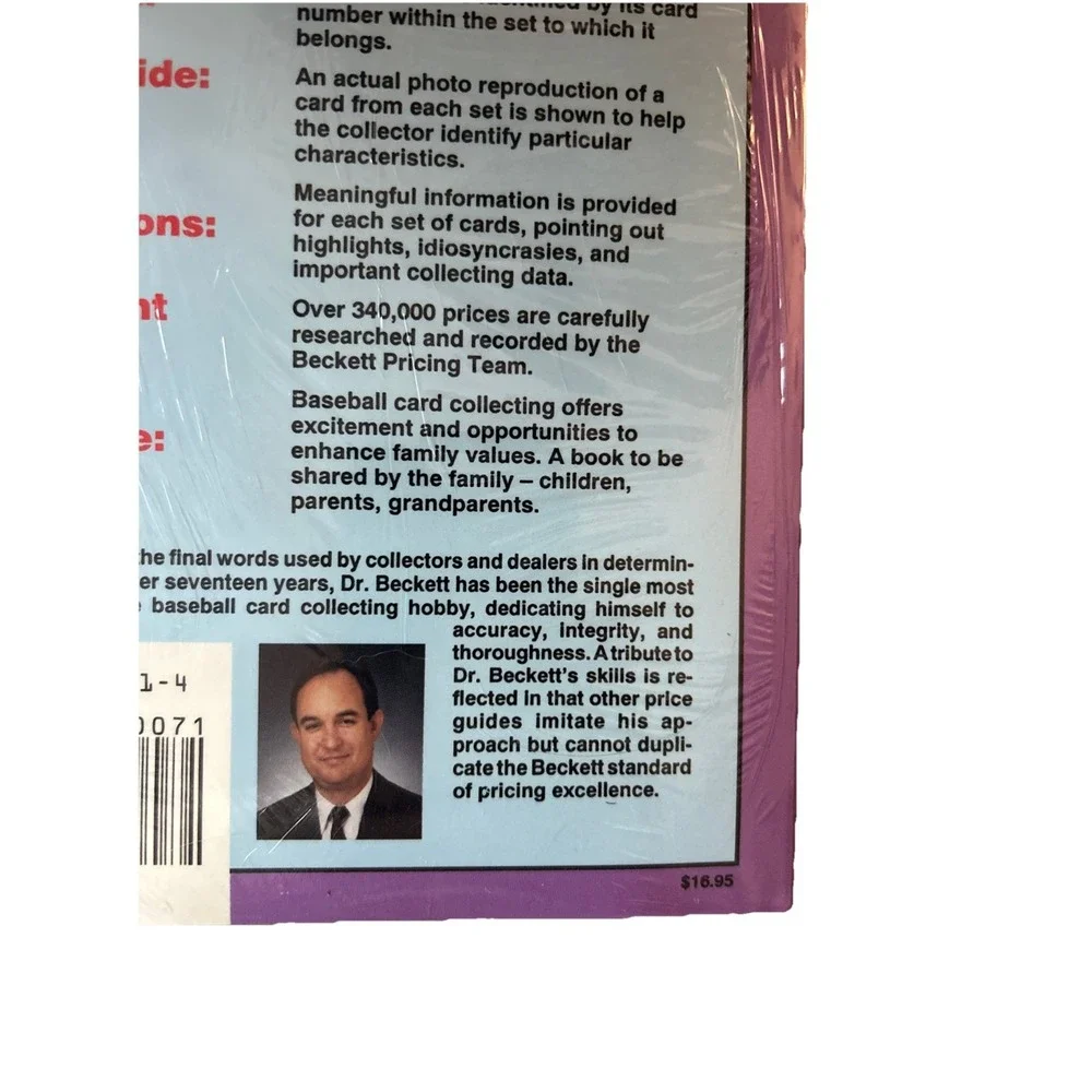 SEALED‎ 1994 Beckett Sport Americana Baseball Card Price Guide #16 Paperback